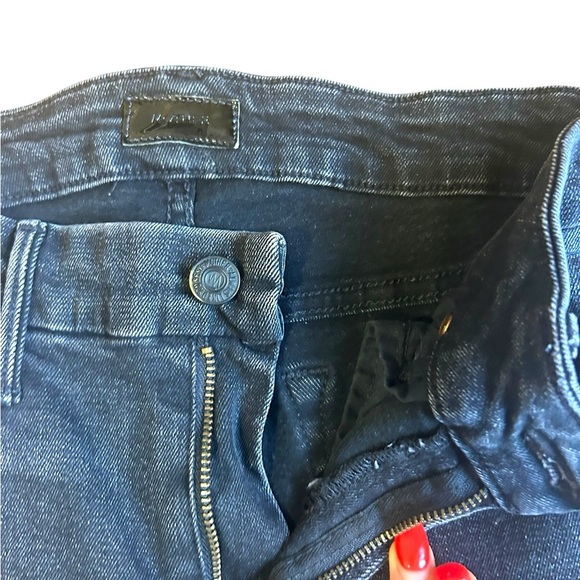 Mother The Looker Ankle Fray Size 27 Night Hawk Black Designer Denim - Picture 5 of 12